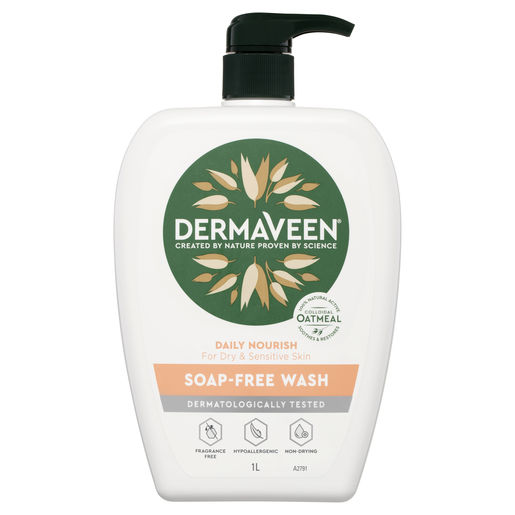 DermaVeen Daily Nourish Soap-Free Wash 1L