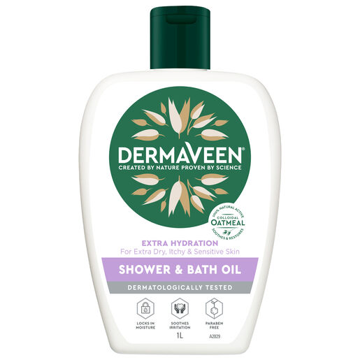 DermaVeen Extra Hydration Shower & Bath Oil 1L
