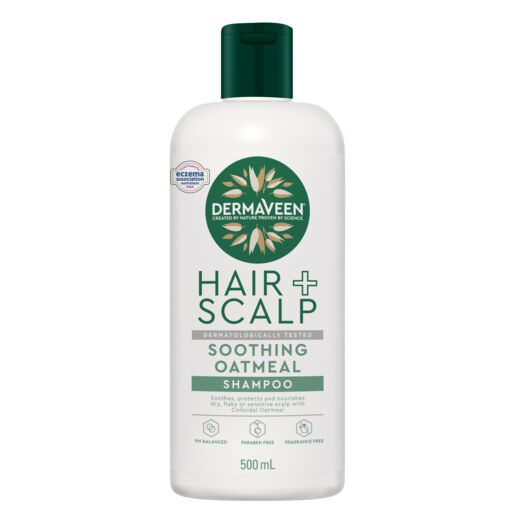 DermaVeen Hair + Scalp Soothing Oatmeal Shampoo 500mL